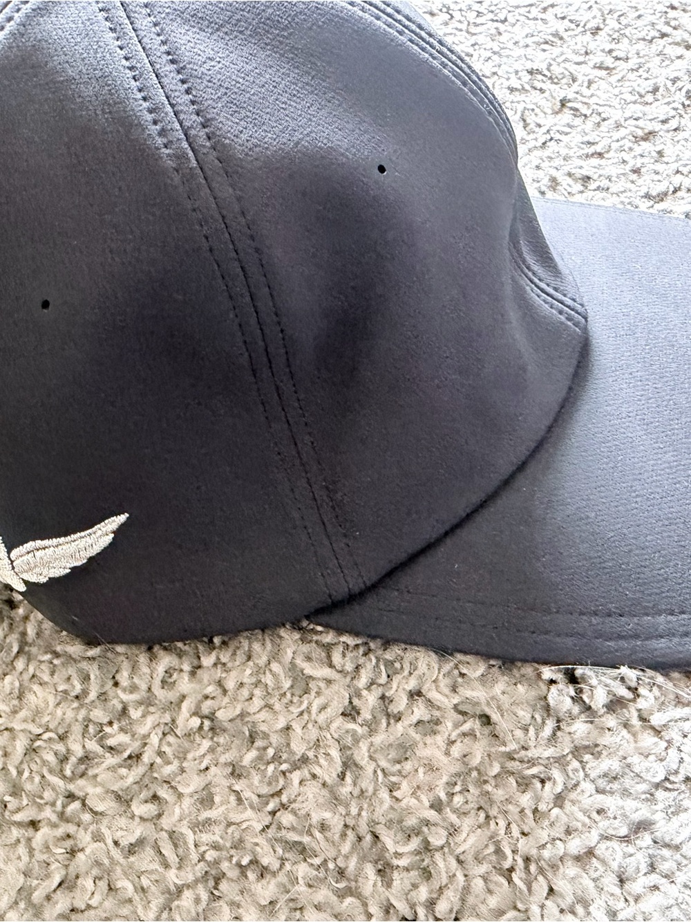 Lululemon Black Hat with Embroidered Indianapolis Motor Speedway Wing & Wheel